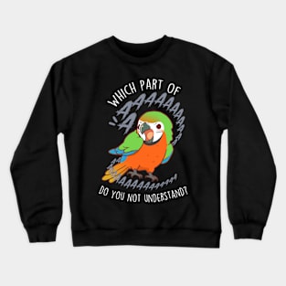 Catalina Macaw Parrot Aaaa Crewneck Sweatshirt